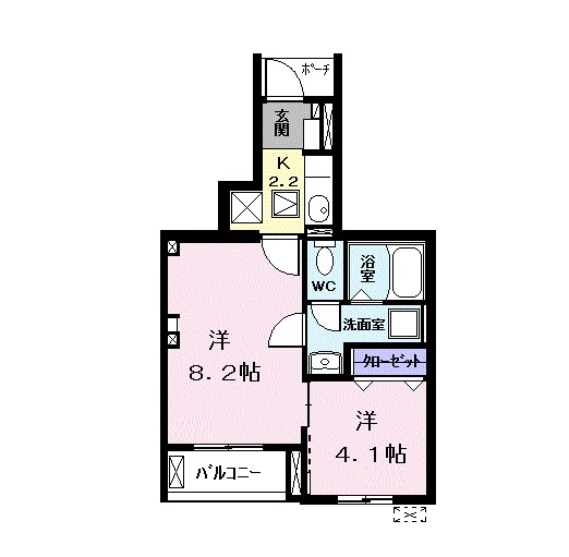 カーサ フェリーチェの間取り