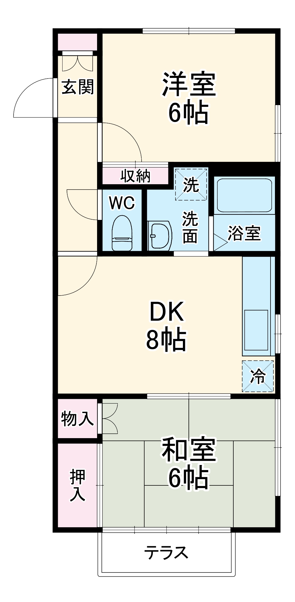 エステートピアＫの間取り