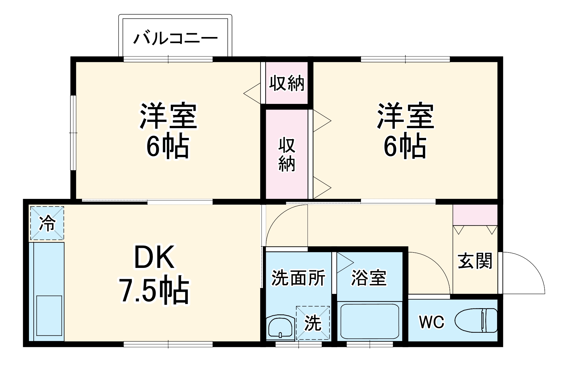 メルベーユの間取り