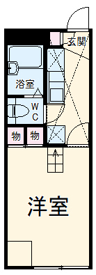 レオパレスヒルキャッスル菅田の間取り