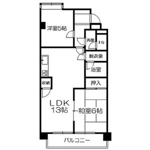 スカイマンションカニエの間取り