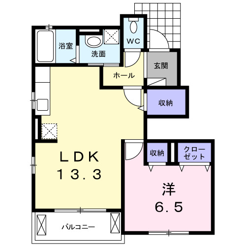 ベルコロレ Ⅰの間取り
