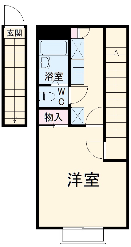 レオパレス鶴間アイリスⅠの間取り
