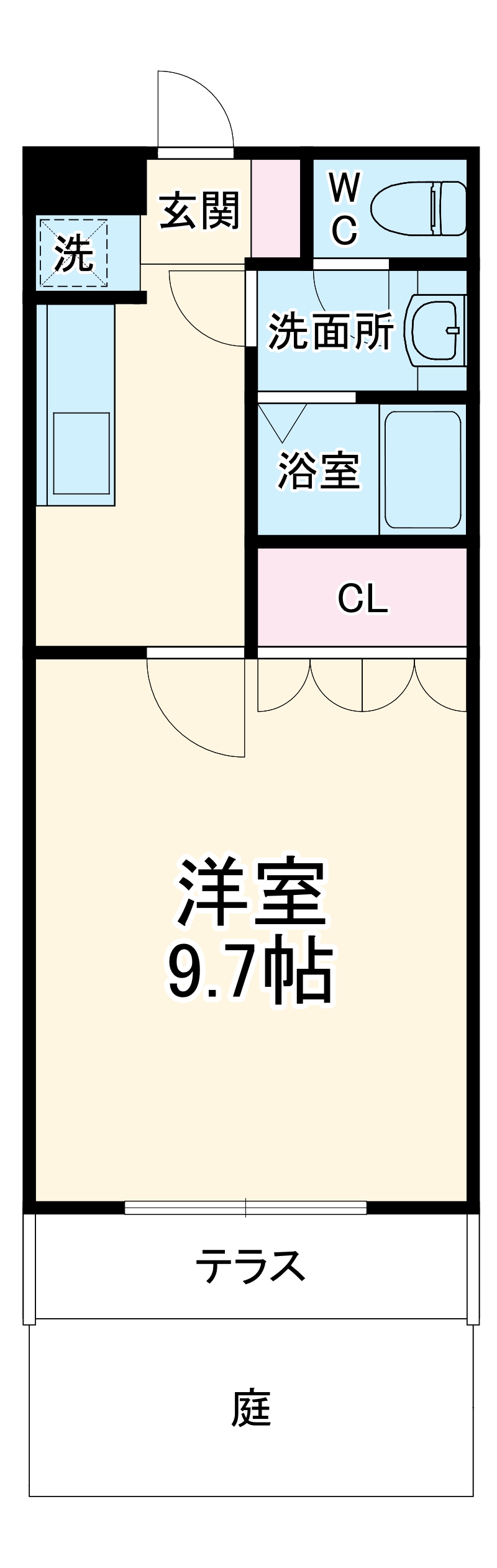 プランドールY’s Ⅰの間取り