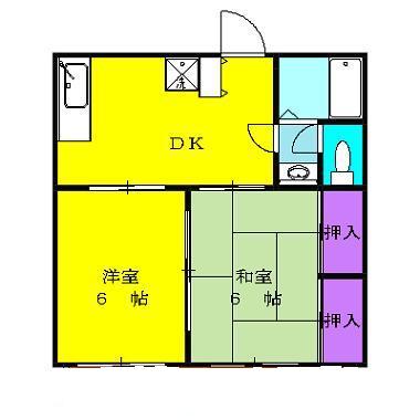 第2根岸ハイツの間取り