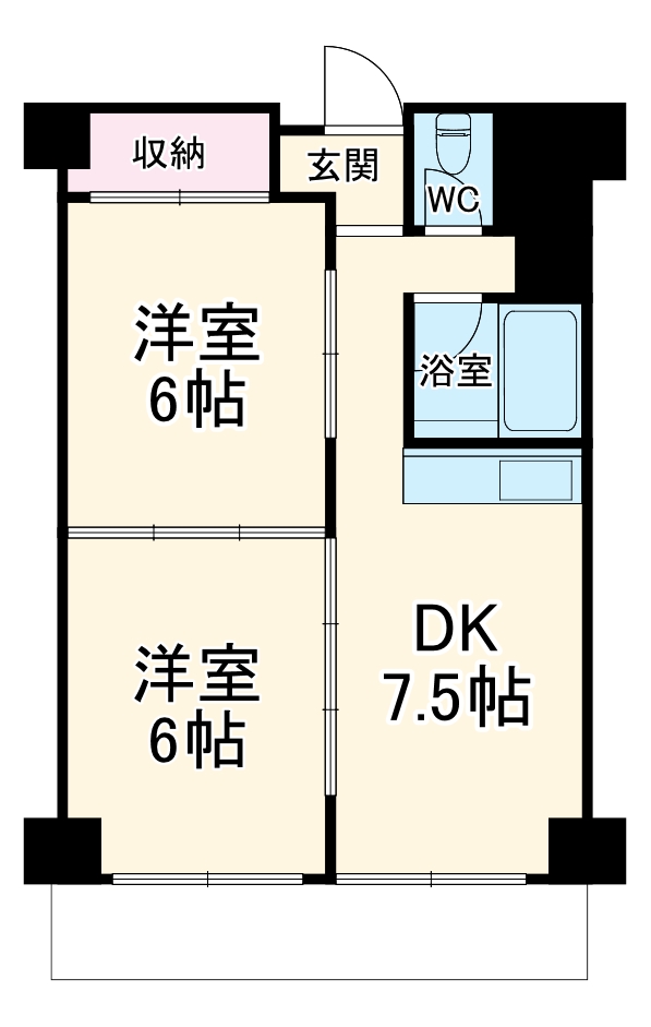 マンション三春台の間取り