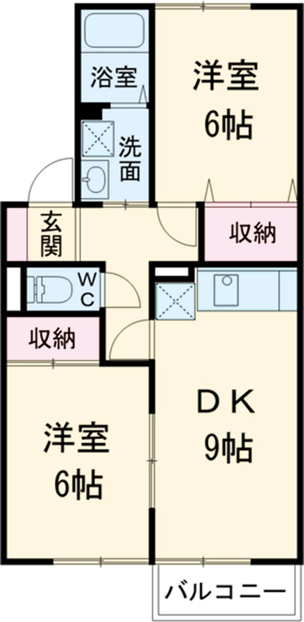 フロイデ山本の間取り