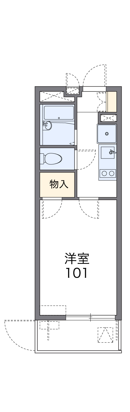 レオパレス高倉の間取り