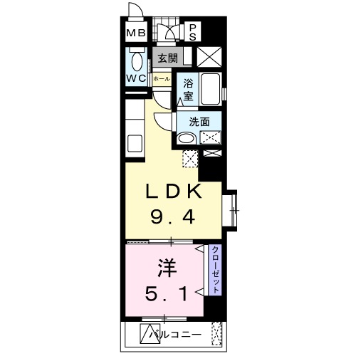 タウンコートSの間取り