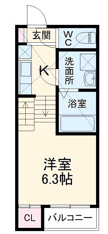 ハーモニーテラス十番Ⅱの間取り