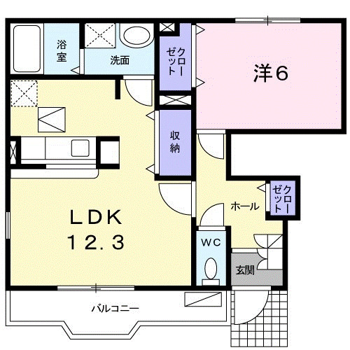 パーク　ヒルズ１番館の間取り