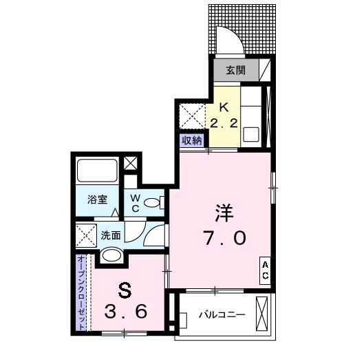 プレジールⅡの間取り