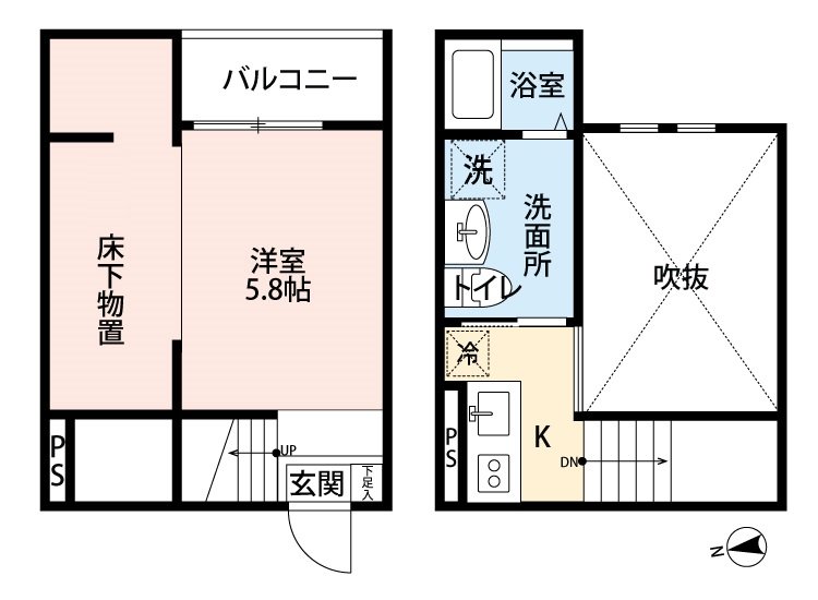 Cuore Sasashimaの間取り