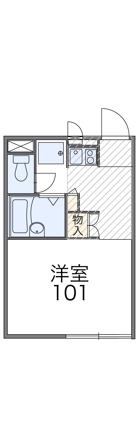 レオパレスシャルムⅡの間取り