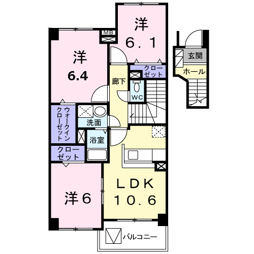 レガリア あかね台Ⅰの間取り