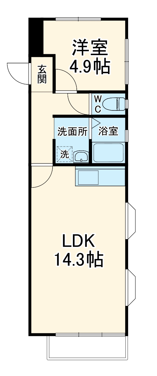 サンリッチ別名の間取り