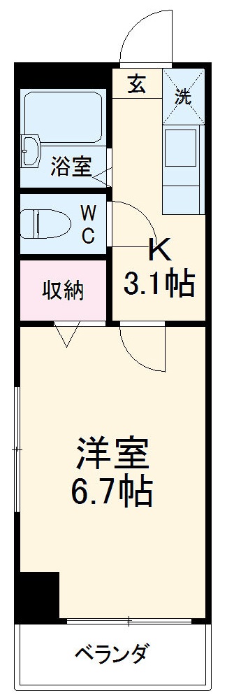 ベルナス上大岡の間取り