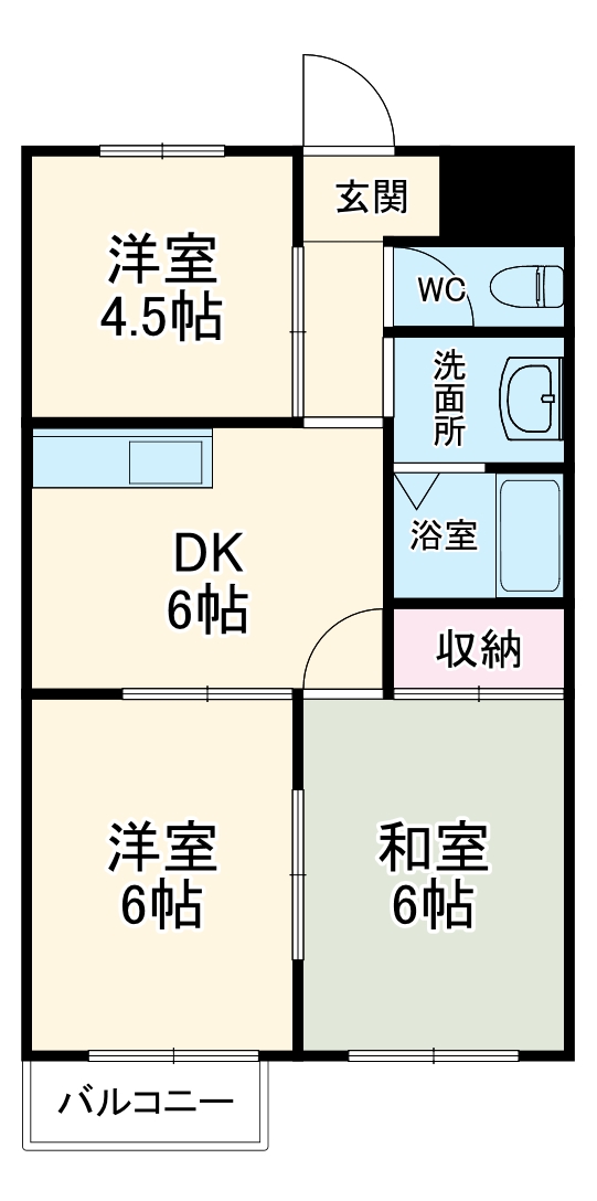サンリッチ別名の間取り