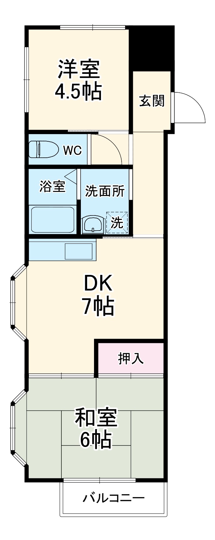 サンリッチ別名の間取り