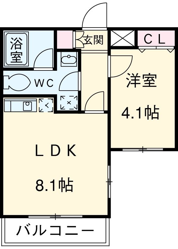 ミリアレジデンス桜新町の間取り