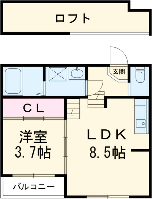 レーヴェルト名古屋の間取り