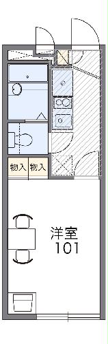 レオパレスグリーンハイムⅡ・203号室の間取り