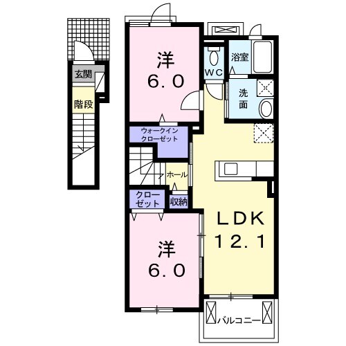 マロン・ドエルBの間取り