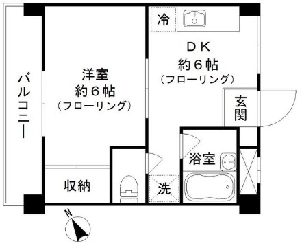 クレサント松陰の間取り