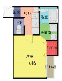 アークプレイス大和田Ⅱの間取り