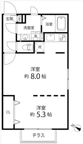 Branche目黒の間取り