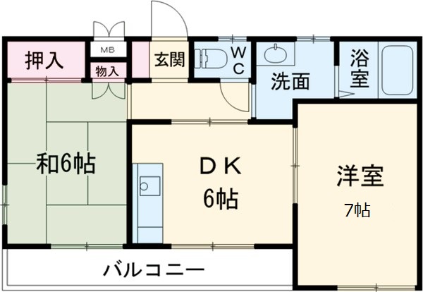 宇野ハイツの間取り
