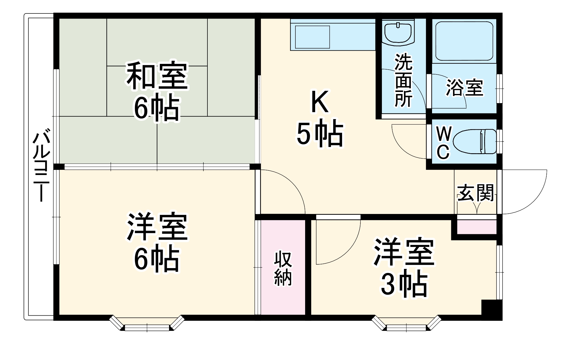 一宮パークハイツの間取り