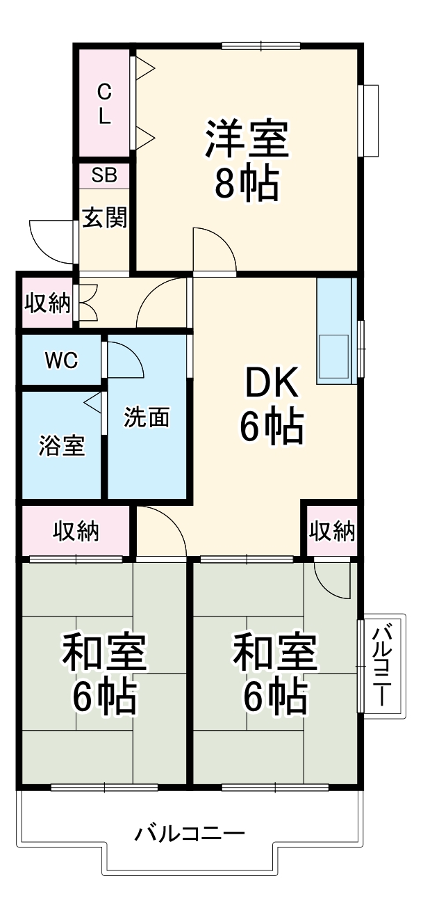 サンライズ栄の間取り