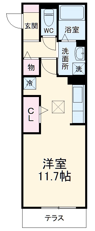 D-room松葉の間取り