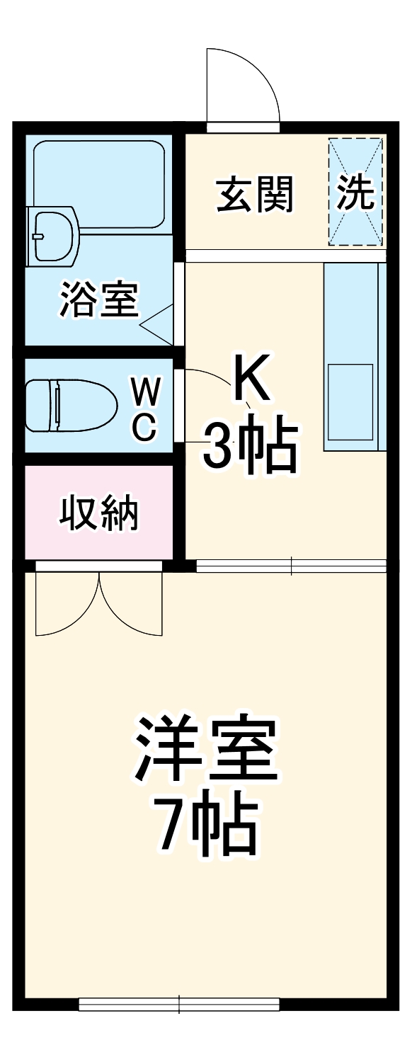 クレール湘南の間取り