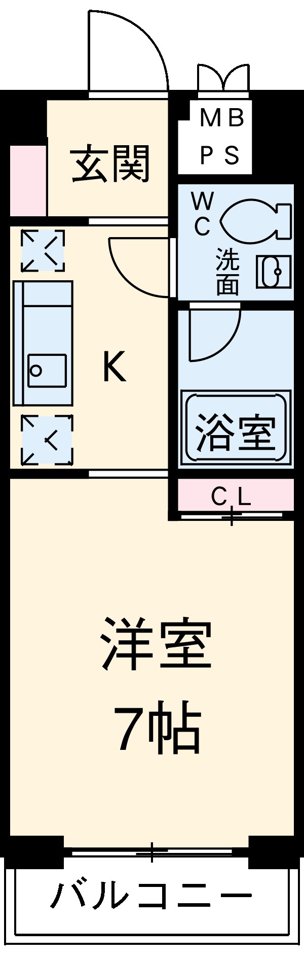 グランドコンシェルジュ立川の間取り
