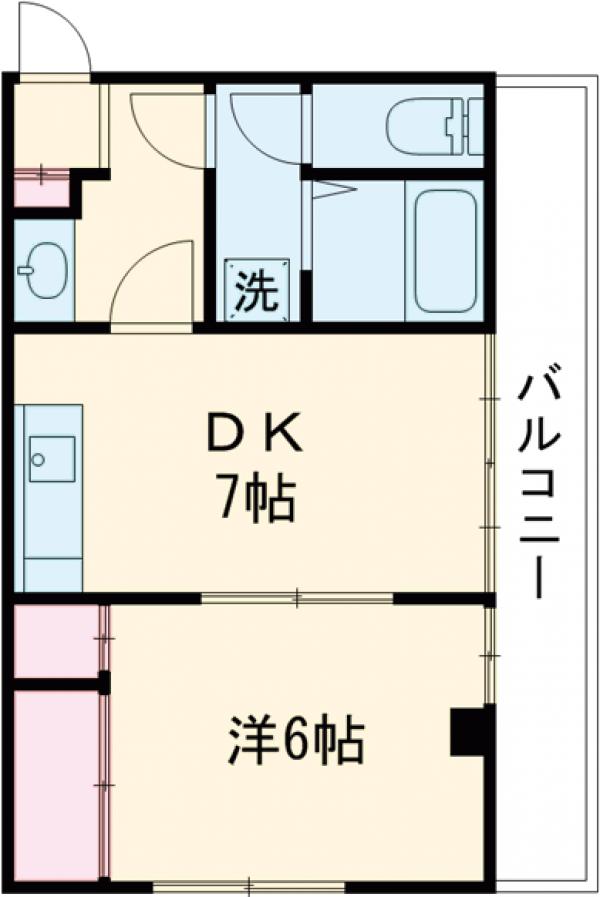 川口屋コーポの間取り