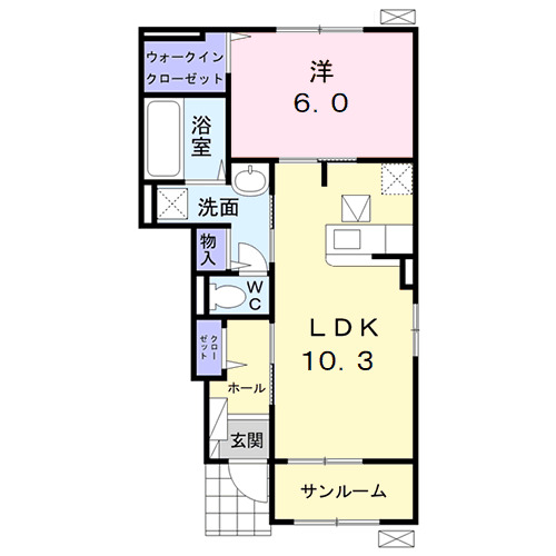 ガーデンハウス 梅の里 Aの間取り
