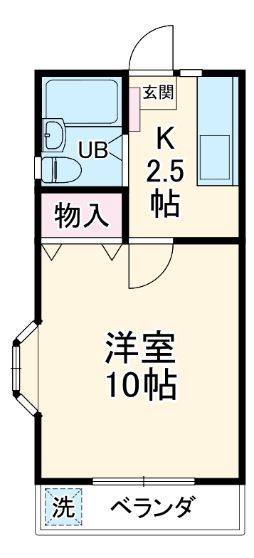 コーポニシベの間取り