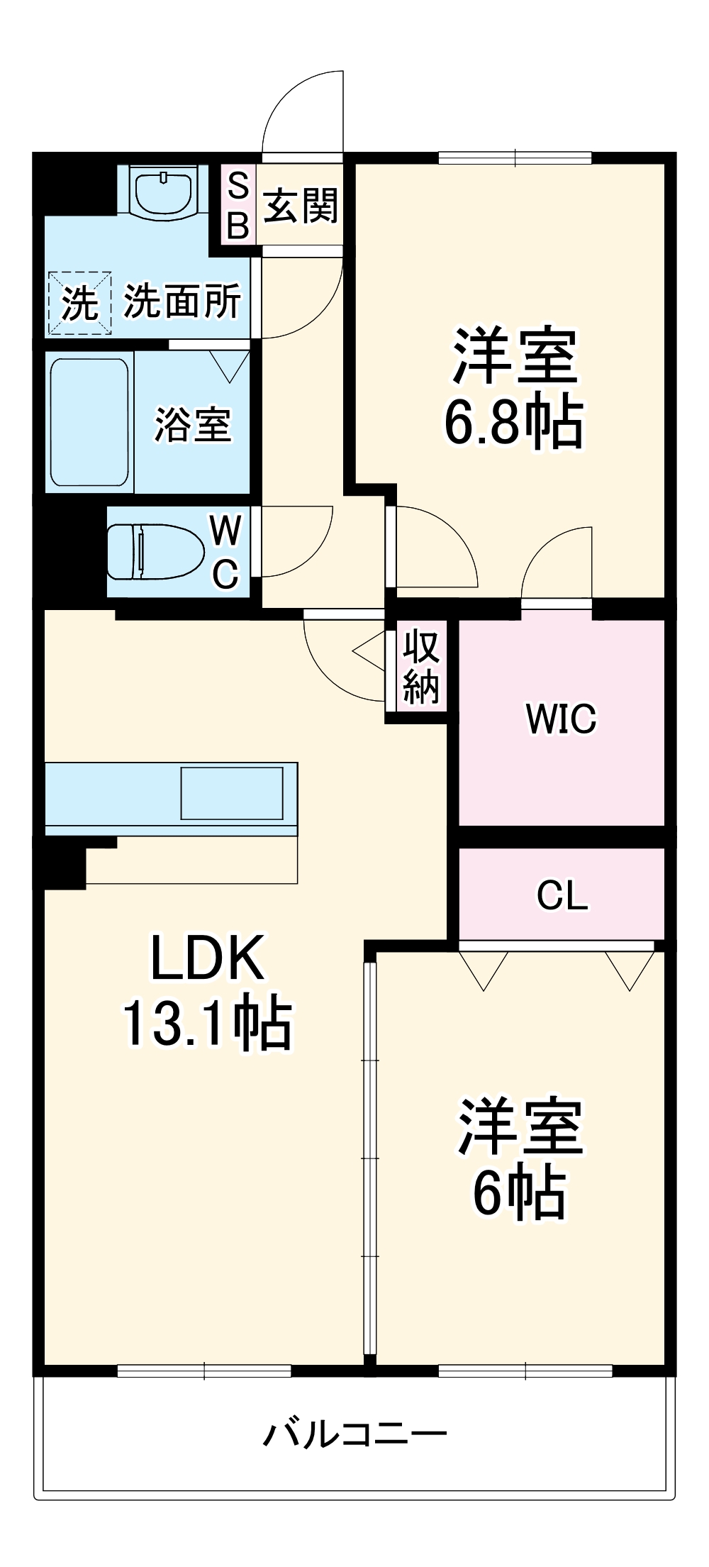 グランストーク中野町の間取り