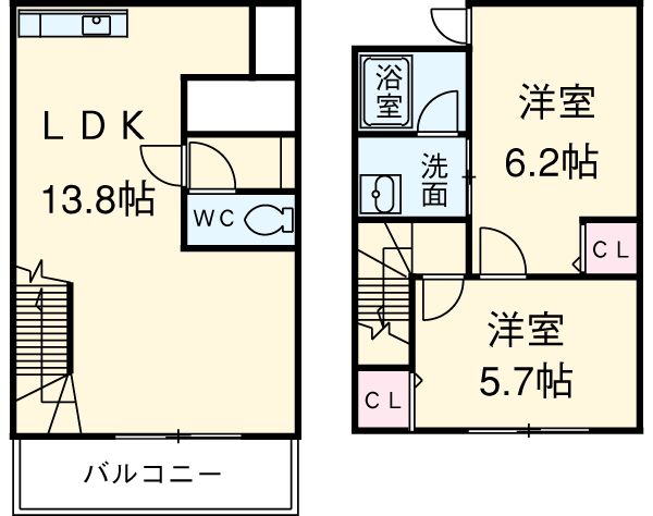 ラ・カーサ コンテンタの間取り