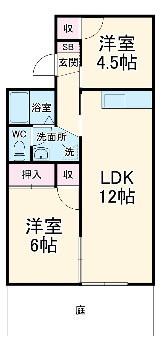 セジュール高貴の間取り