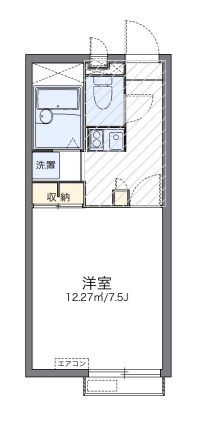 レオパレスレイフェアリーの間取り
