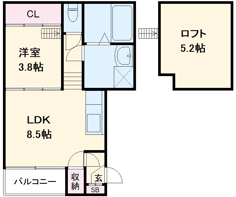 クレスト高畑の間取り