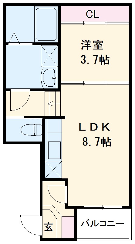 グランツ松葉町の間取り