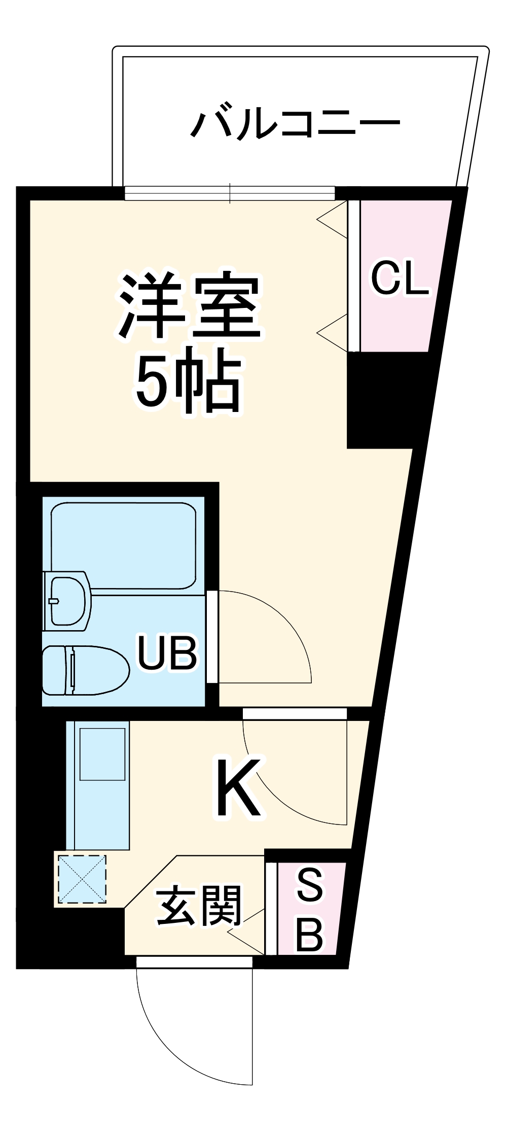 オーベル上馬B棟の間取り