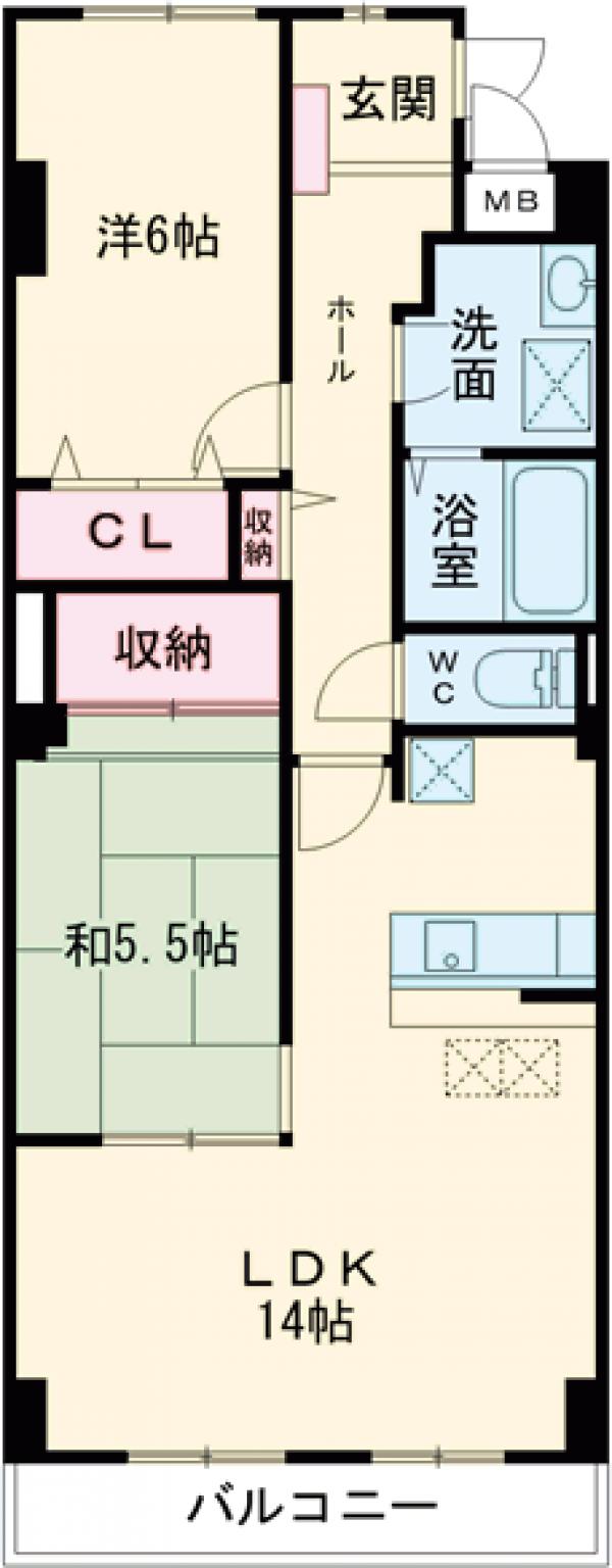フラン ソレイユの間取り