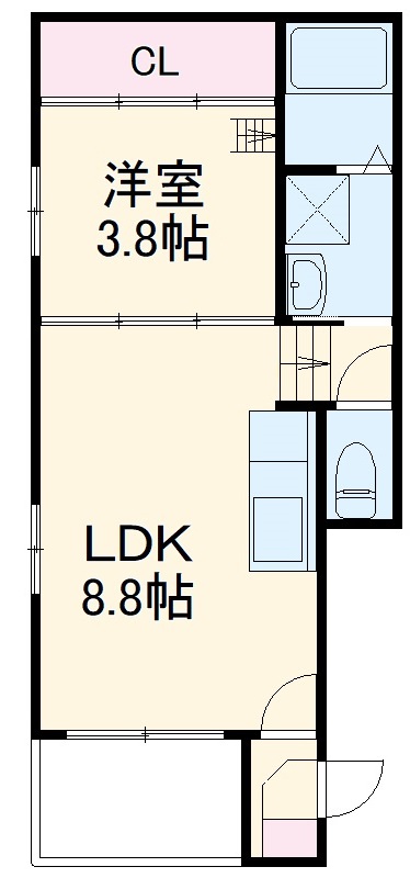 ハーモニーテラス愛知町Ⅱの間取り