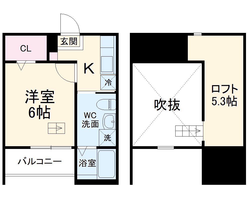 HACK HOUSE 長良町の間取り