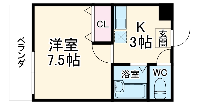 CBドリーム関山Ⅲの間取り